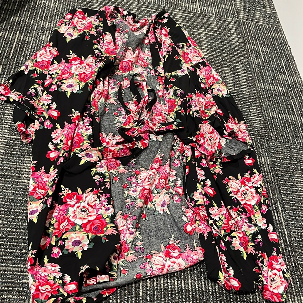 Cute flower robe